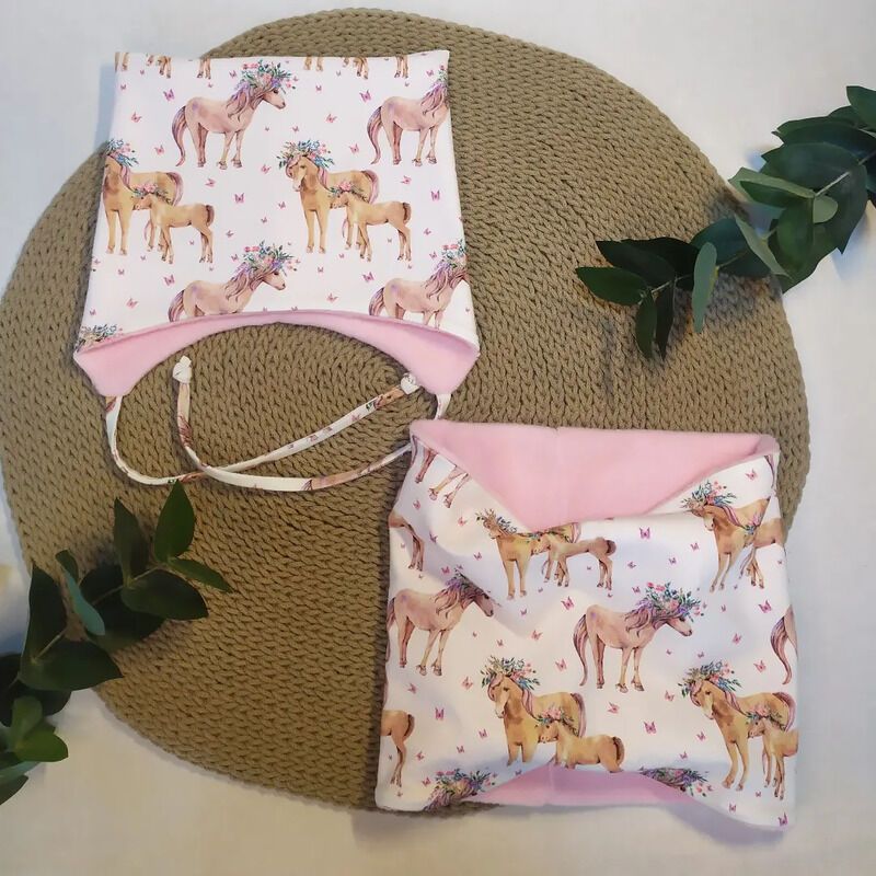 Jersey Cotton Fabric Digital Print - Ponies