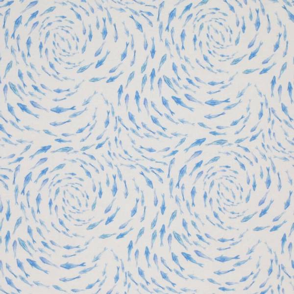 Jersey Cotton Fabric Digital Print - School of Fish