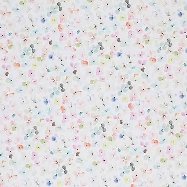 Jersey Cotton Fabric Digital Print - Multicolor Flowers
