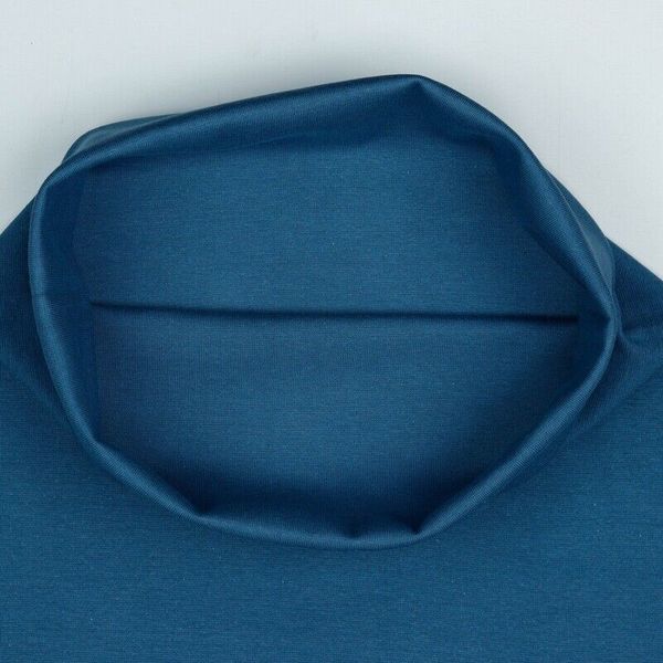 Rundstrikket Ribb &#8211; Mørk Jeans Blå