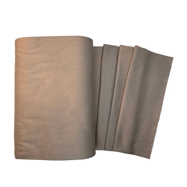 Rundstrikket Ribb – Mørk Beige