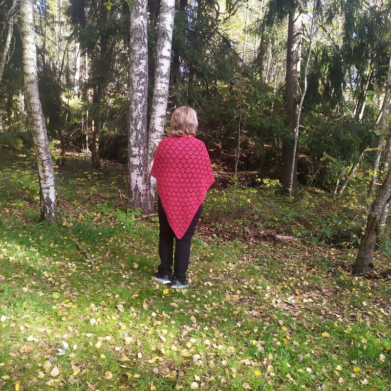 Heklet Sjal Alpakkaull